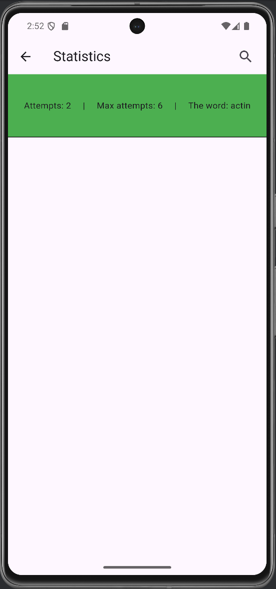 FiveWords win screen