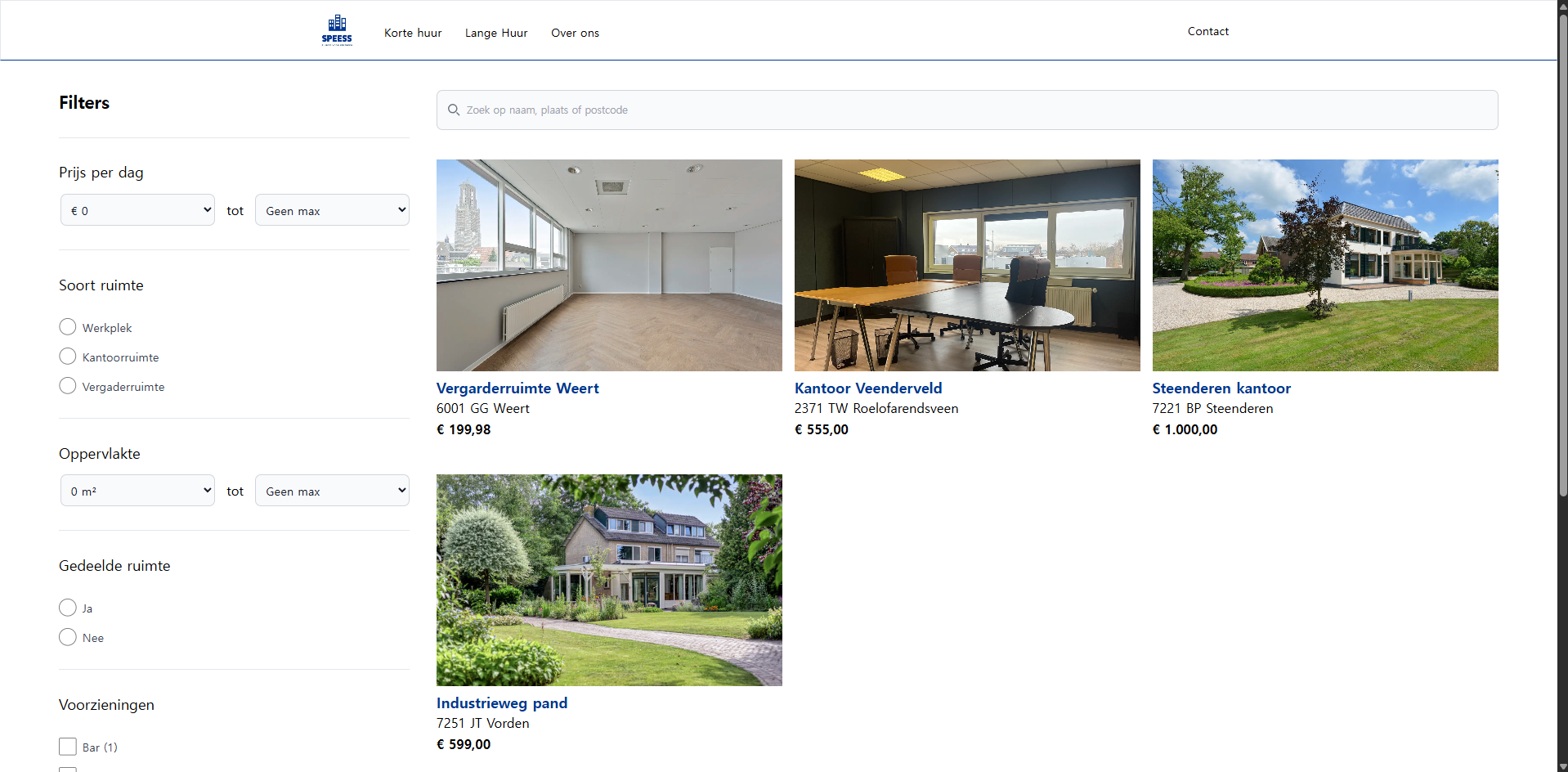 Speess space details