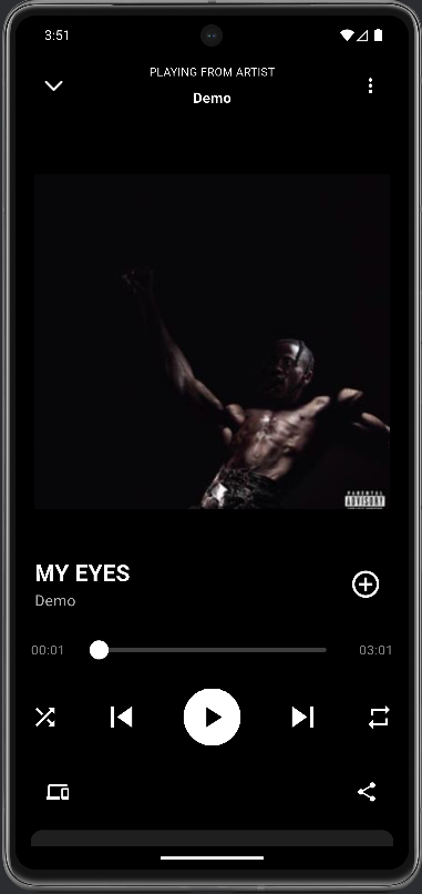 Spotofy main interface